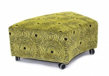 Glow Lounge Ottoman. No Back. Fabric Any Colour